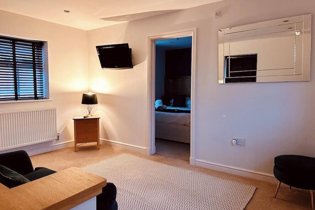 standard studio suite | 1 bedroom, desk, laptop workspace, iron/ironing board