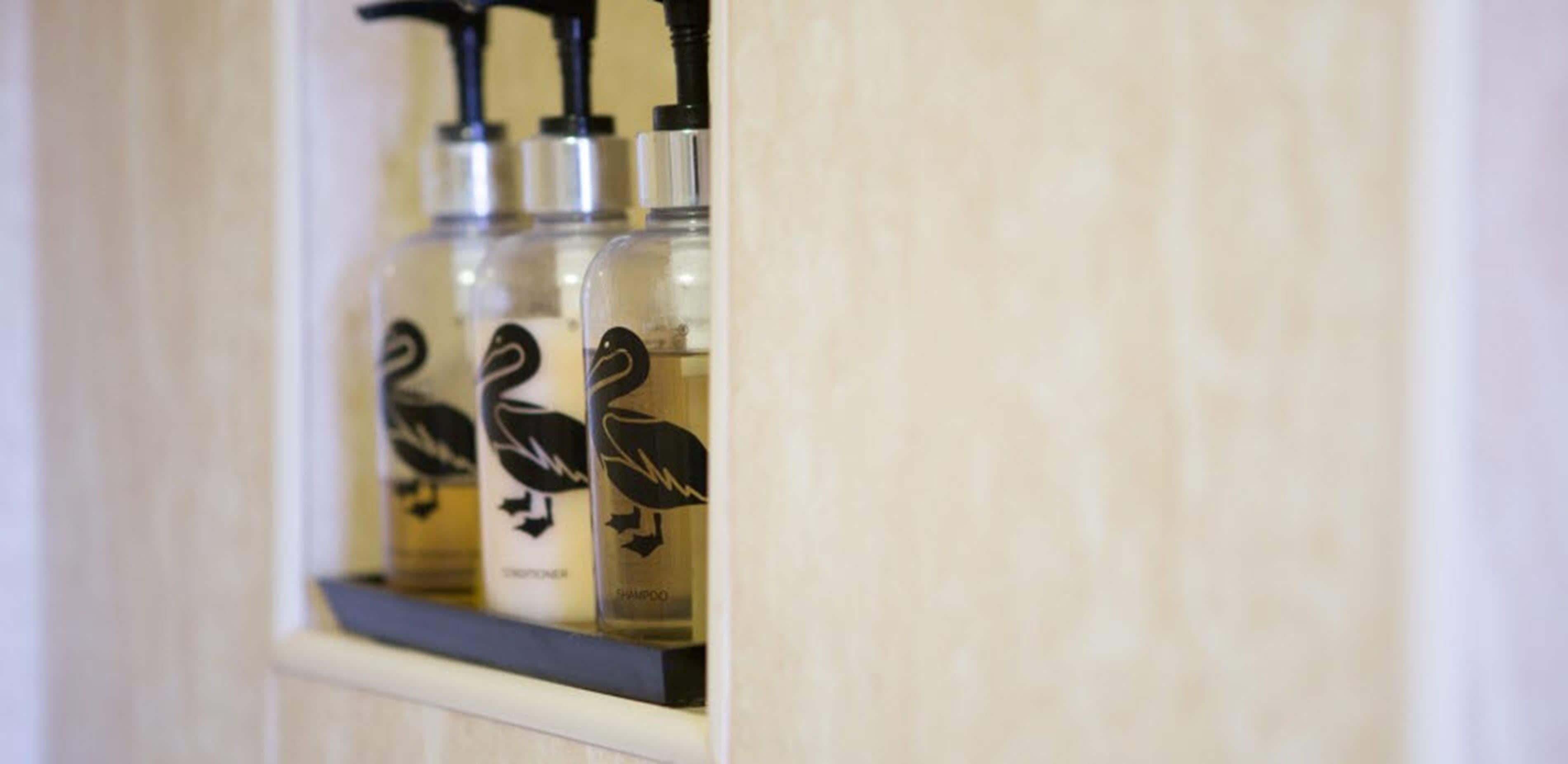 free toiletries, hair dryer, towels