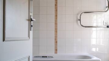 Free toiletries, hair dryer, bathrobes, towels