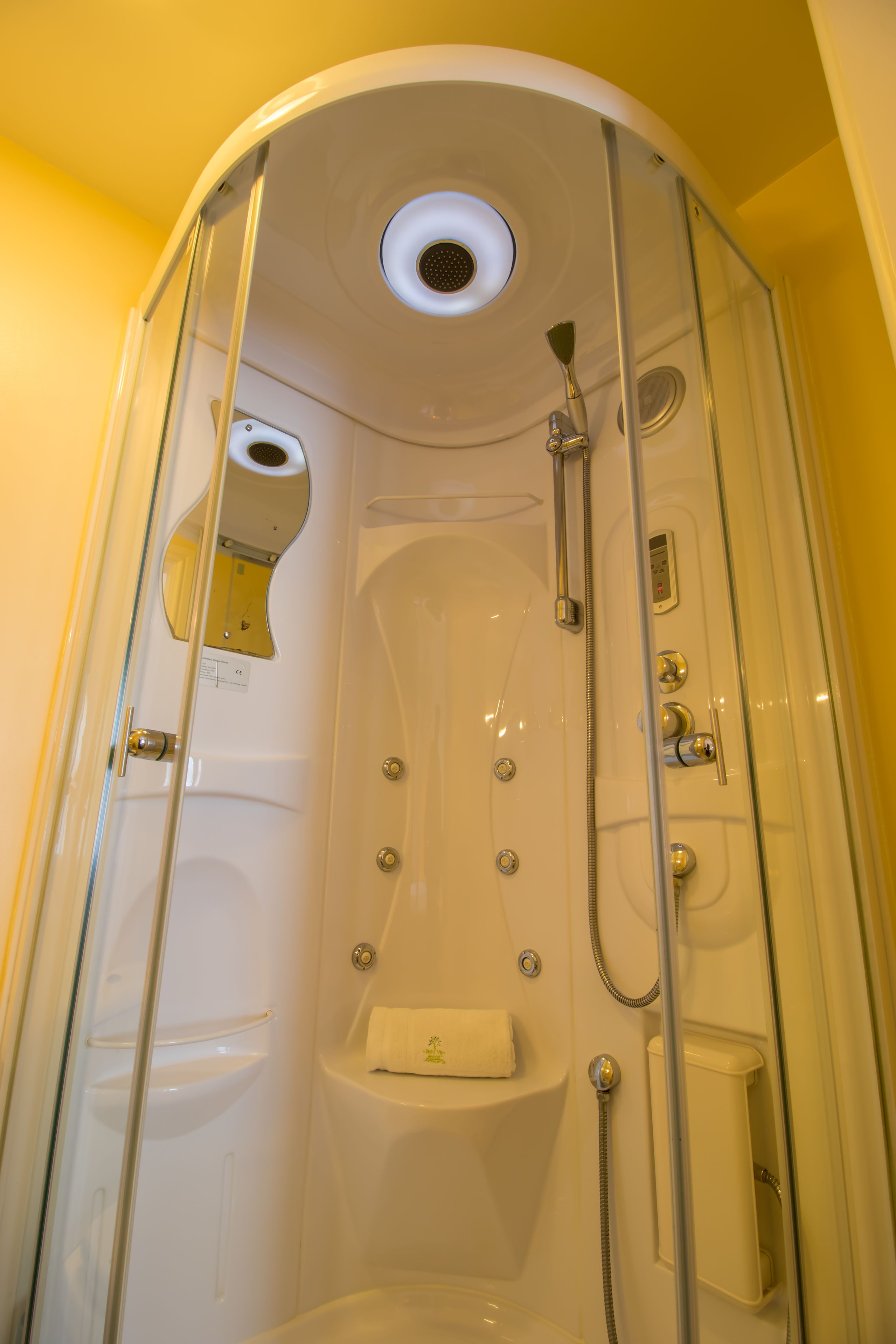 free toiletries, hair dryer, towels, soap