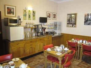 Kontinental frokost er inkludert hver dag