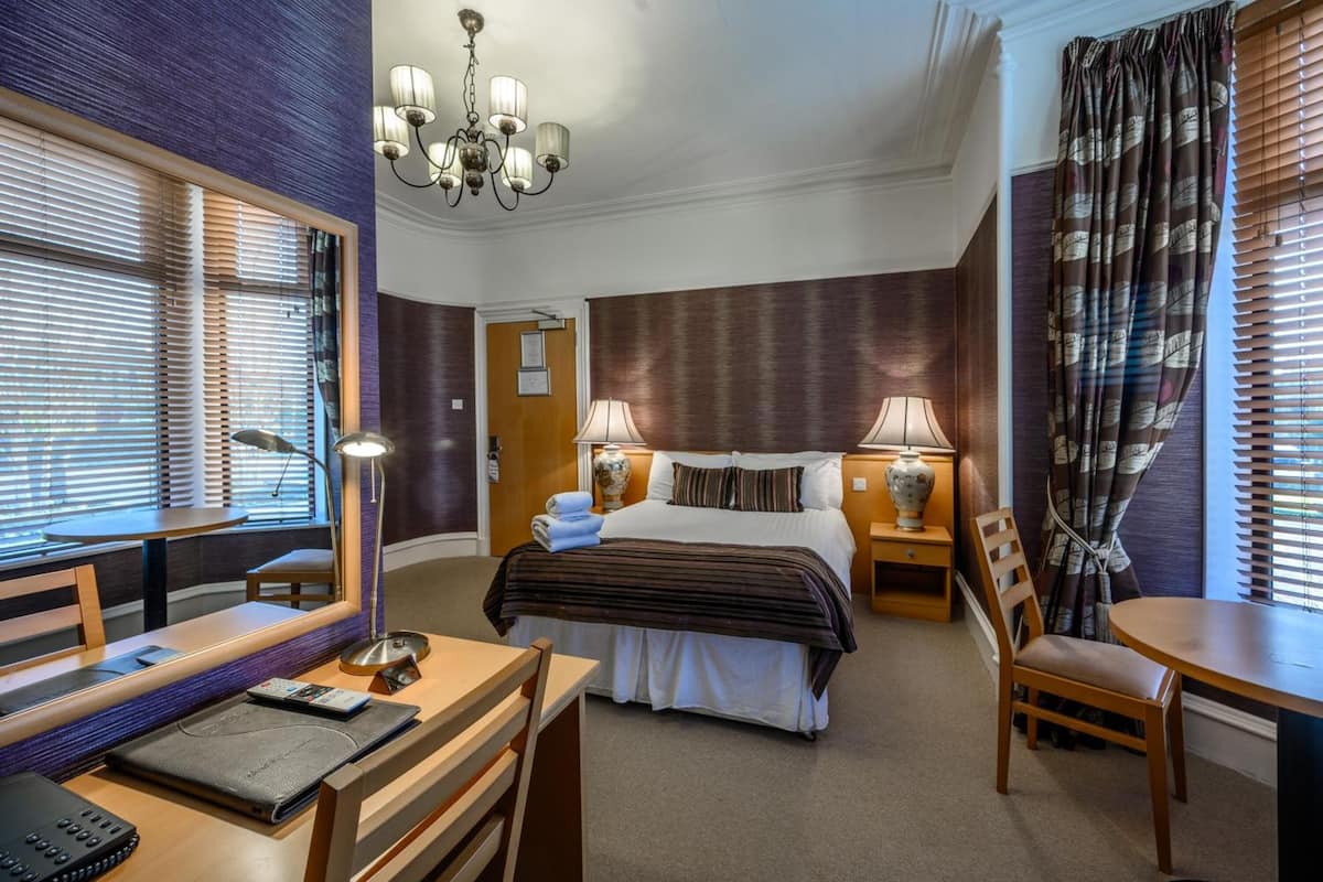 premium bedding, desk, iron/ironing board, free cots/infant beds