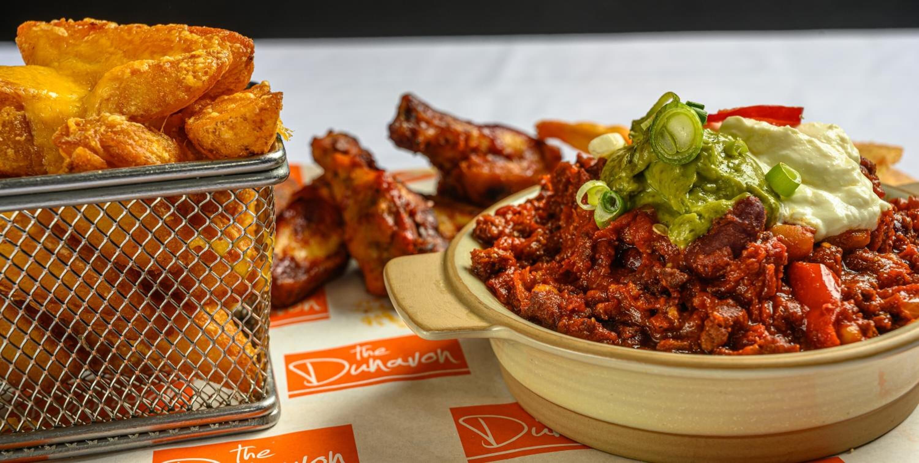 breakfast, lunch and dinner served