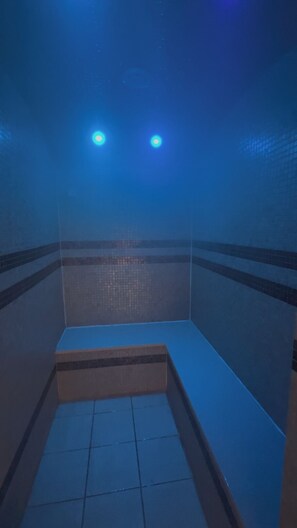 Sauna, steam room, deep-tissue massages, prenatal massages