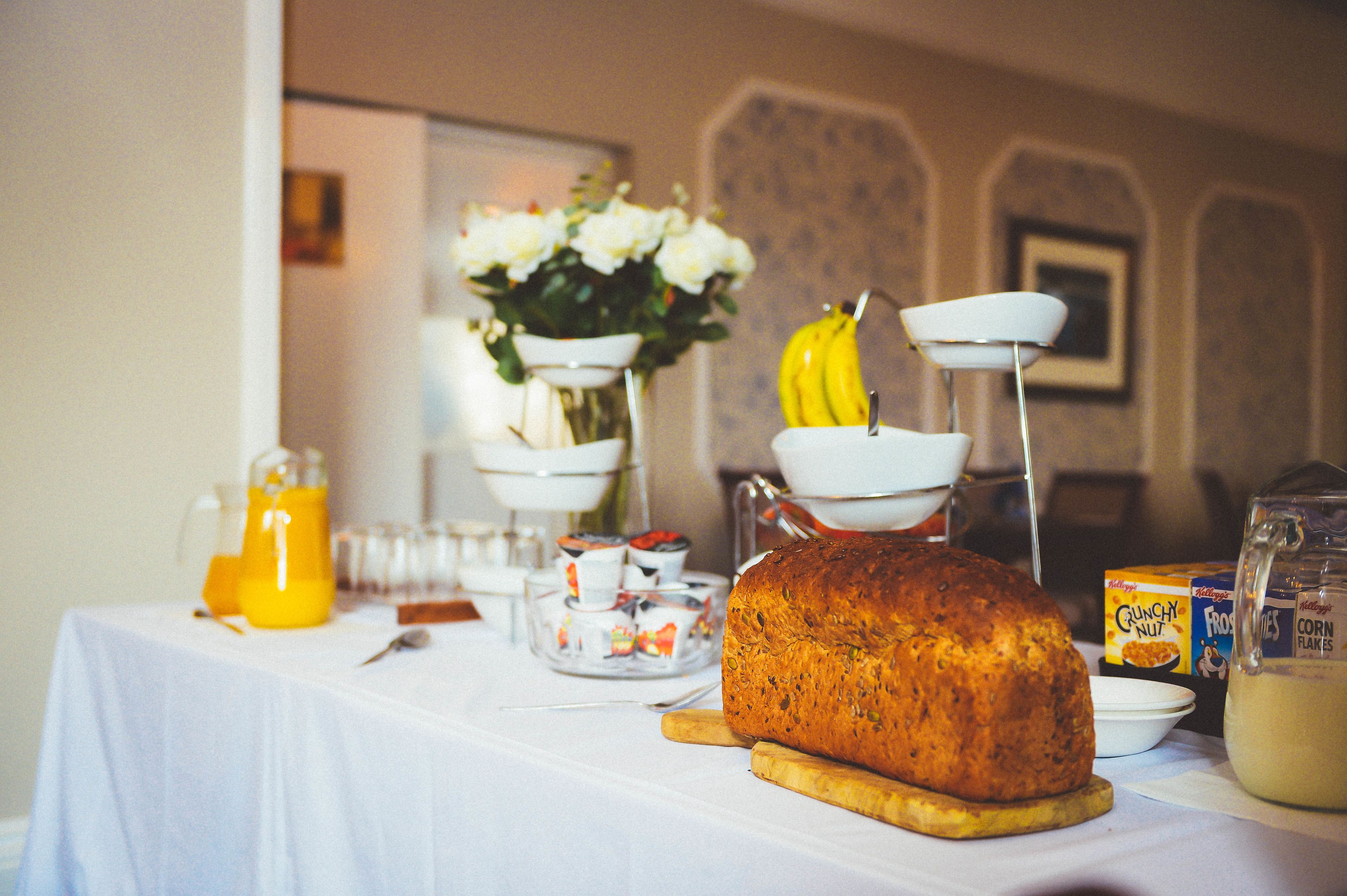 daily full breakfast (gbp 13.95 per person)