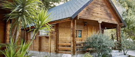 Basic-Ferienhütte, 1 Schlafzimmer | Terrasse/Patio