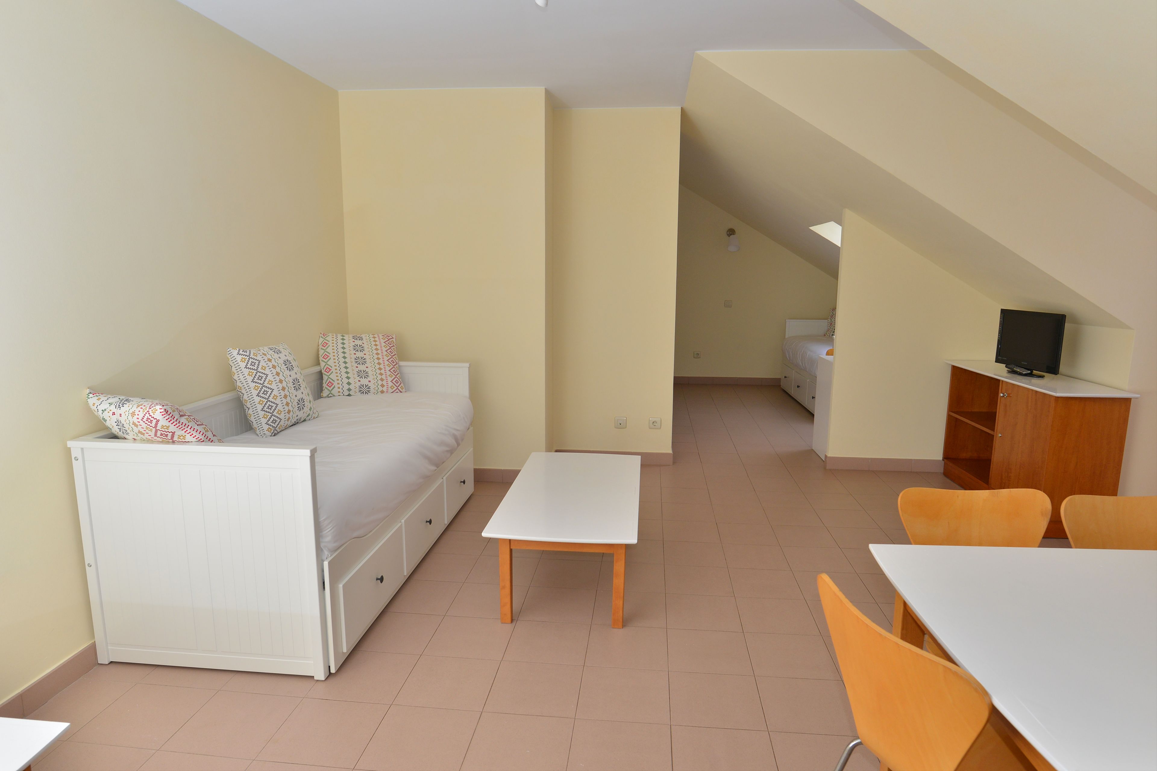 superior studio | desk, blackout curtains