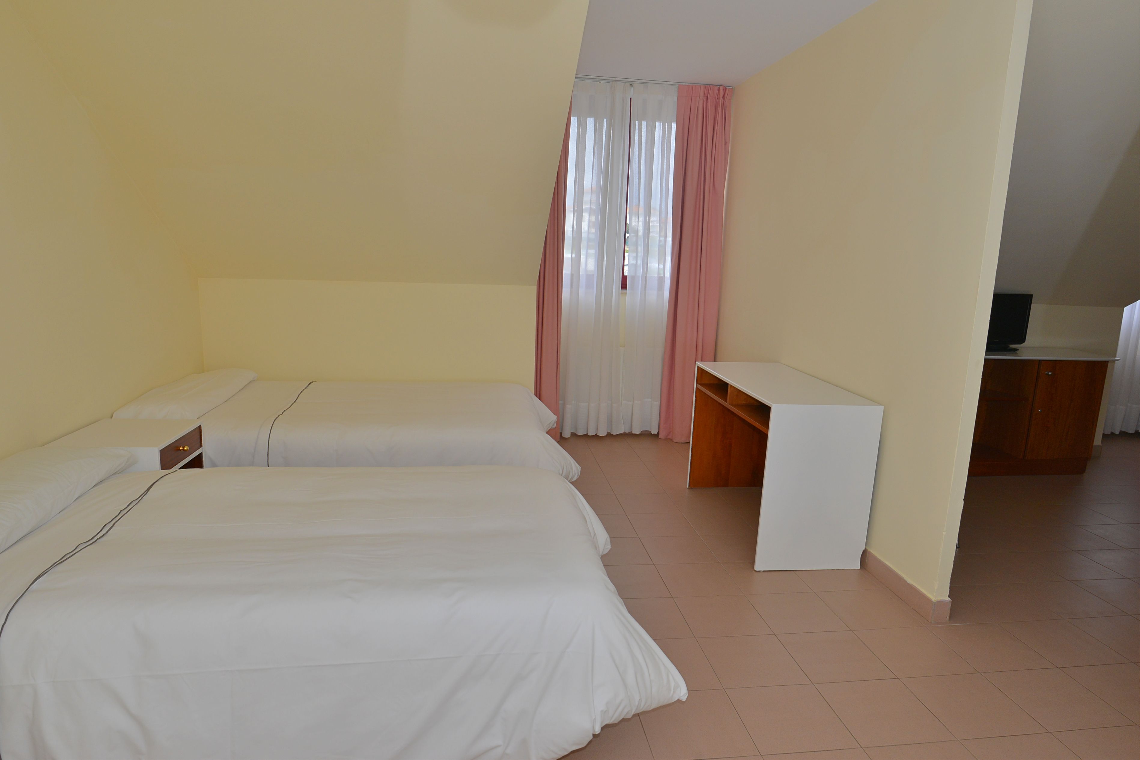 superior studio | desk, blackout curtains