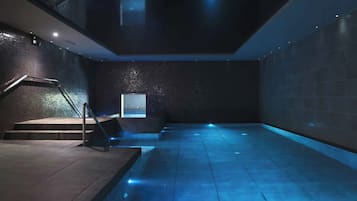 Sauna, steam room, body treatments, hot stone massages