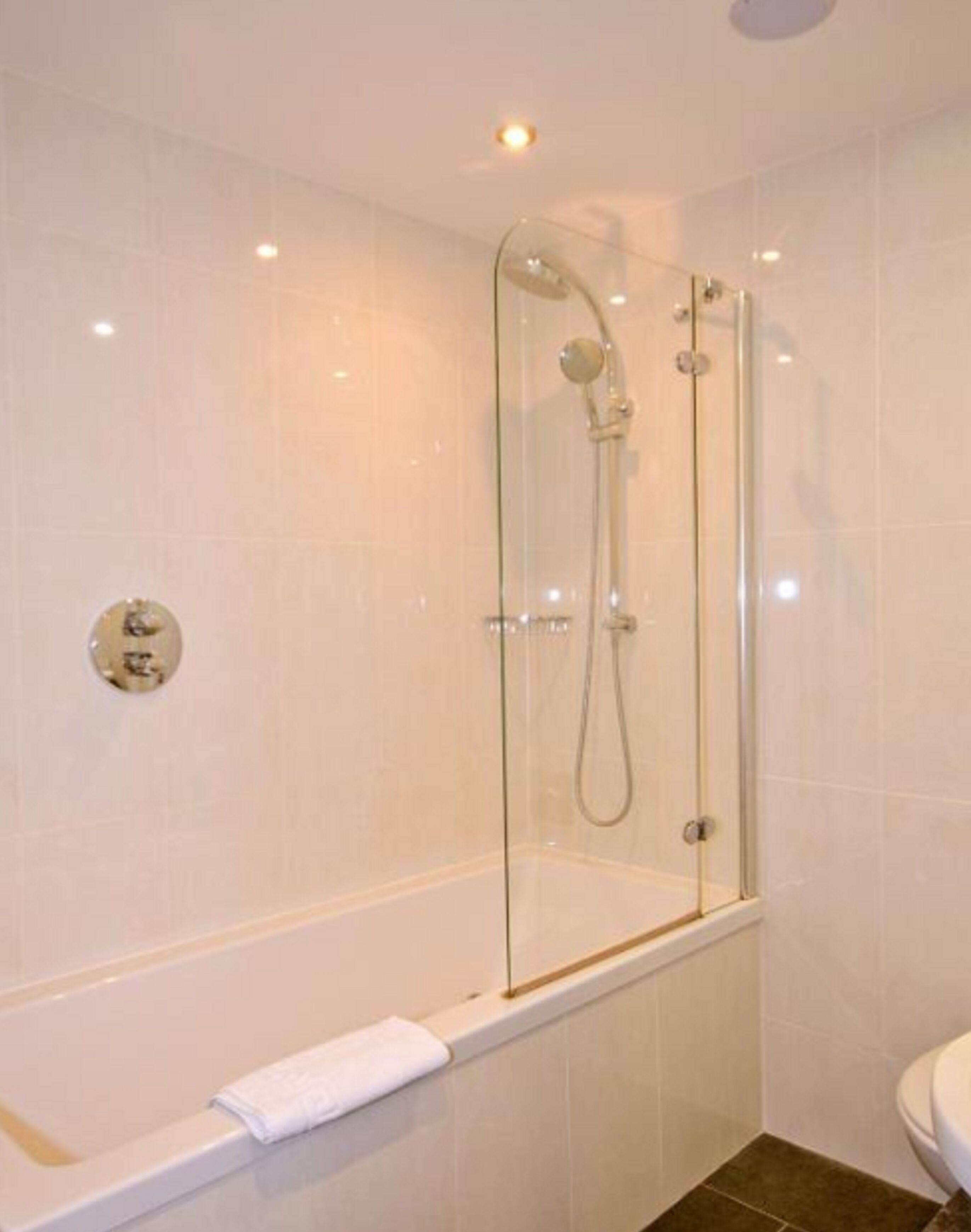 free toiletries, hair dryer, towels