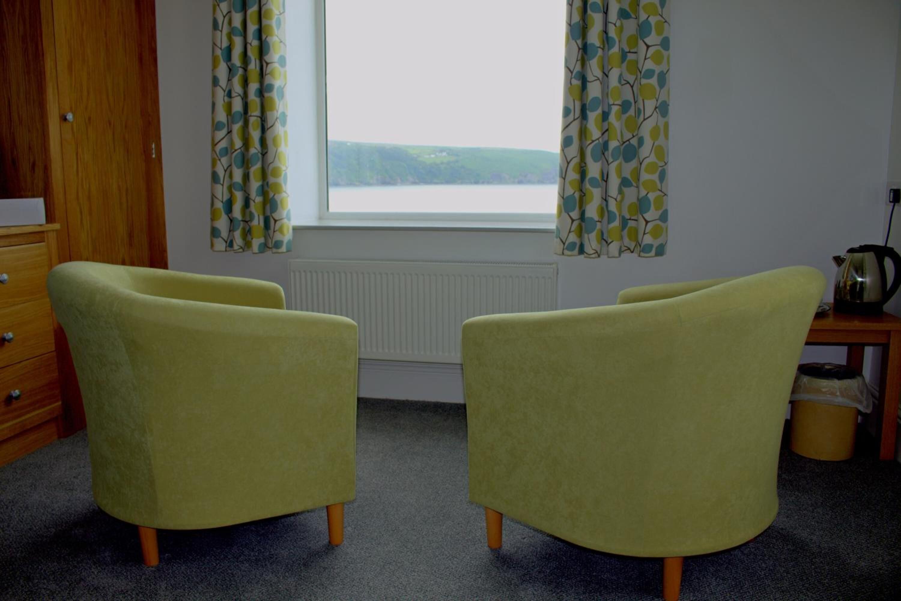 double or twin room, sea view | living room | 40-inch flat-screen tv with digital channels, tv