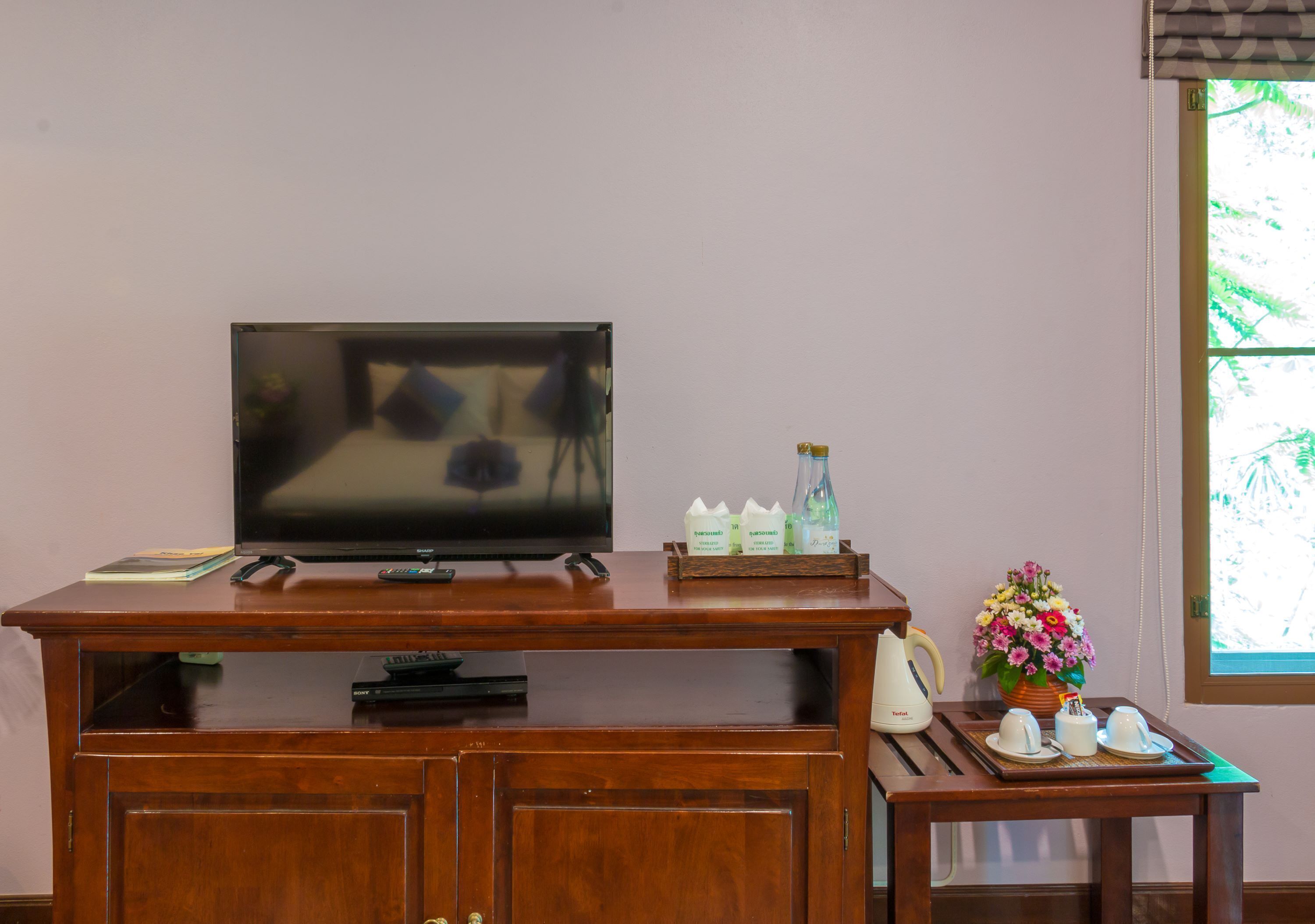 deluxe double or twin room | television