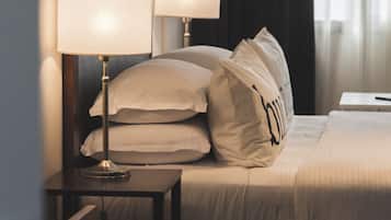 Superior Double Room, 1 King Bed | Living area | 50-inch LED TV with cable channels, TV, heated floors