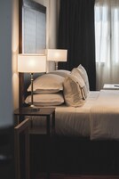 Superior Double Room, 1 King Bed | Living area | 50-inch LED TV with cable channels, TV, heated floors