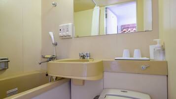 Chuveiro/banheira combinados, produtos de toalete grátis