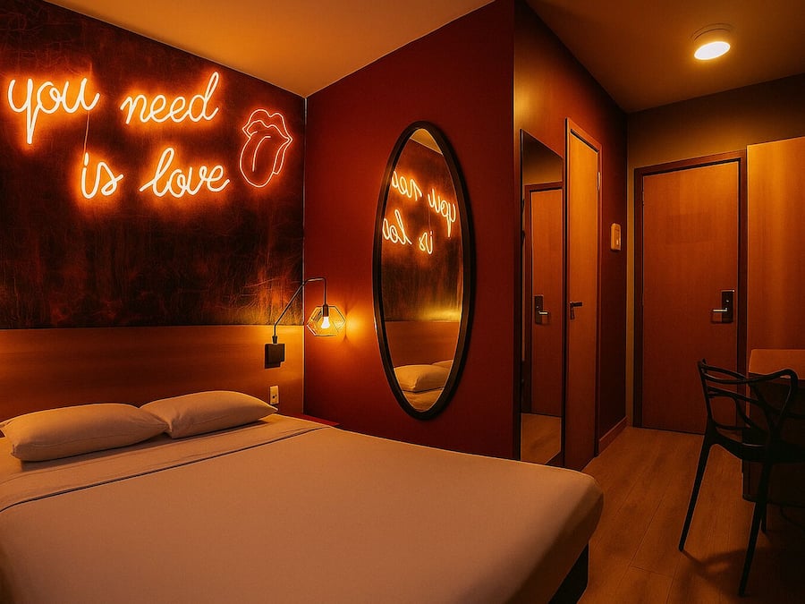 Basic Double Room, 1 Double Bed | Minibar, desk, laptop workspace, blackout drapes