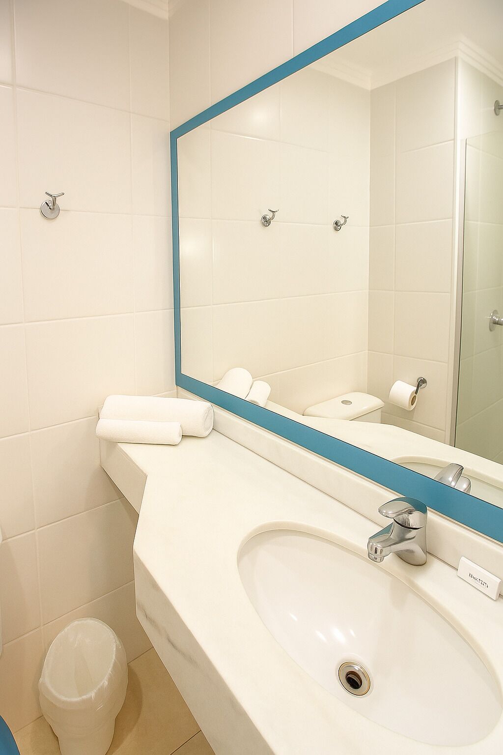 twin room, 2 single beds | bathroom | shower, hair dryer, towels