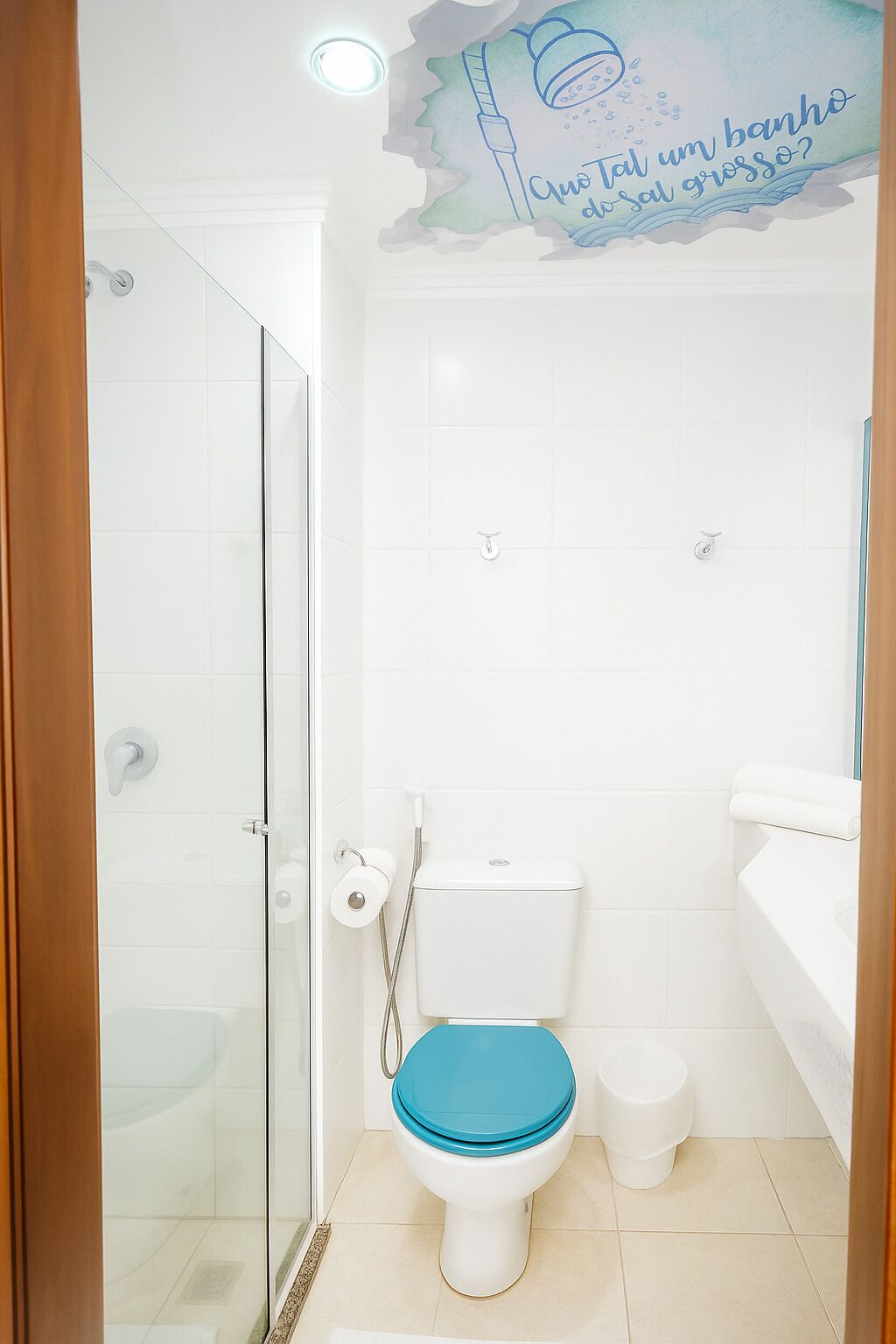 twin room, 2 single beds | bathroom | shower, hair dryer, towels