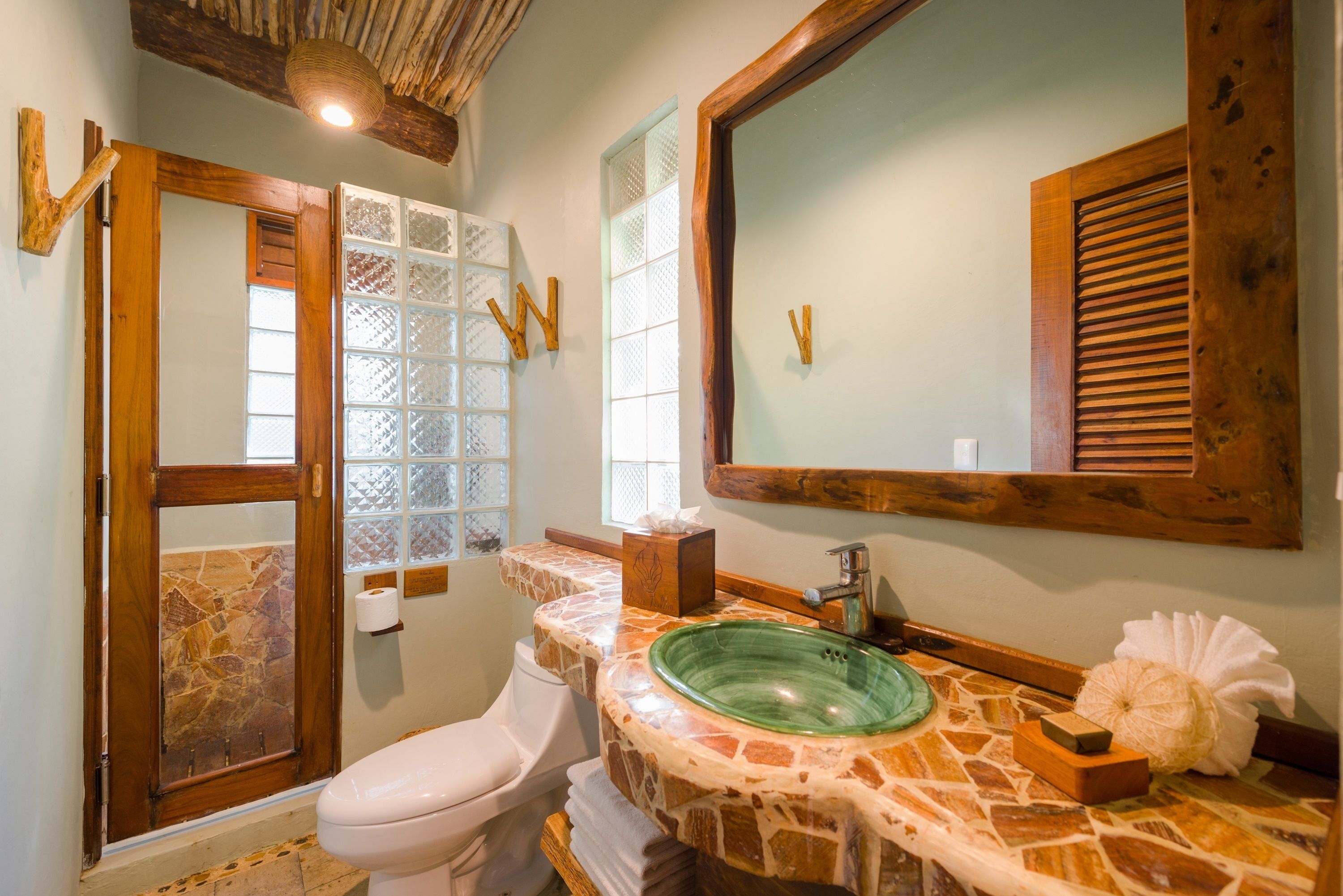 junior suite garden view beach level | bathroom | shower, rainfall showerhead, free toiletries, hair dryer