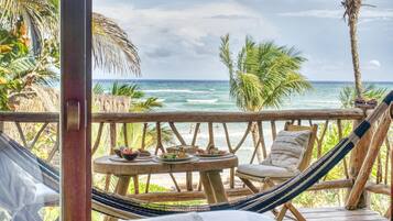 Vue sur la plage/lâocĂ©an