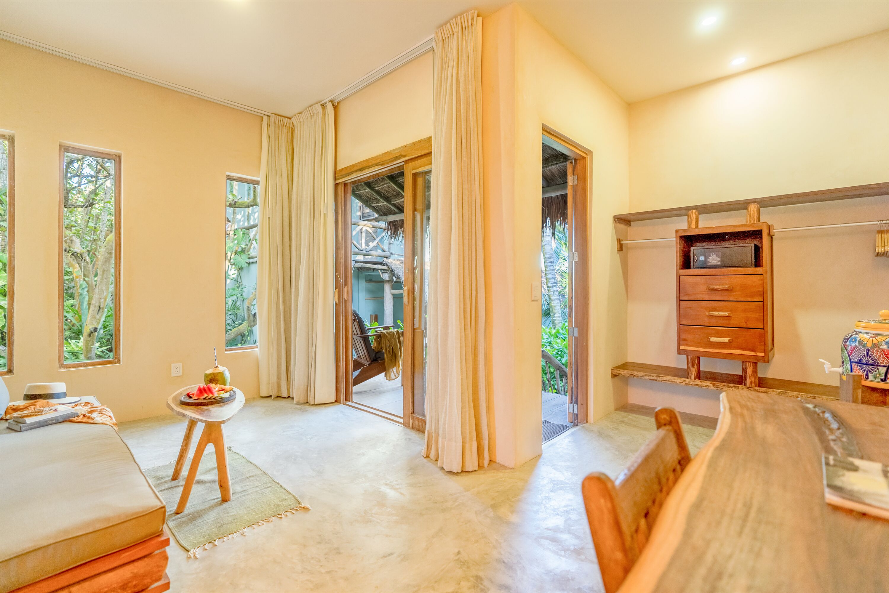 junior suite ocean view beach level | 1 bedroom, minibar, in-room safe, individually decorated