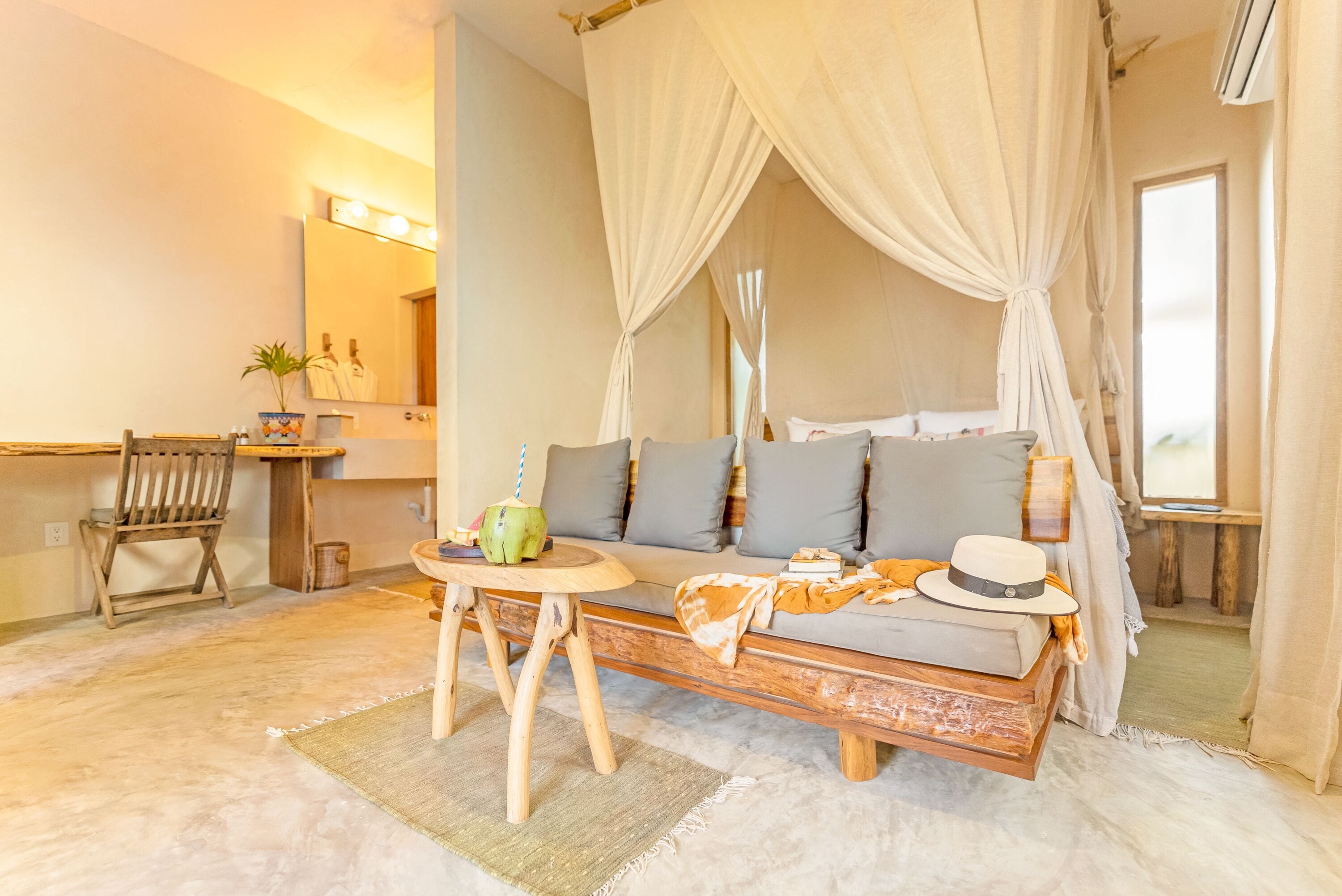 junior suite ocean view beach level | 1 bedroom, minibar, in-room safe, individually decorated