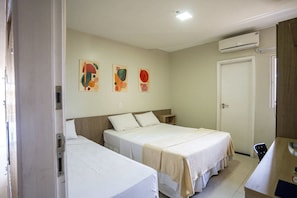 Standard Triple Room, Multiple Beds | In-room safe, desk, blackout drapes, free WiFi