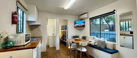 One Bedroom Cabin with Separate Bedroom (1 Bunk Bed) | Individually decorated, individually furnished, free WiFi, bed sheets