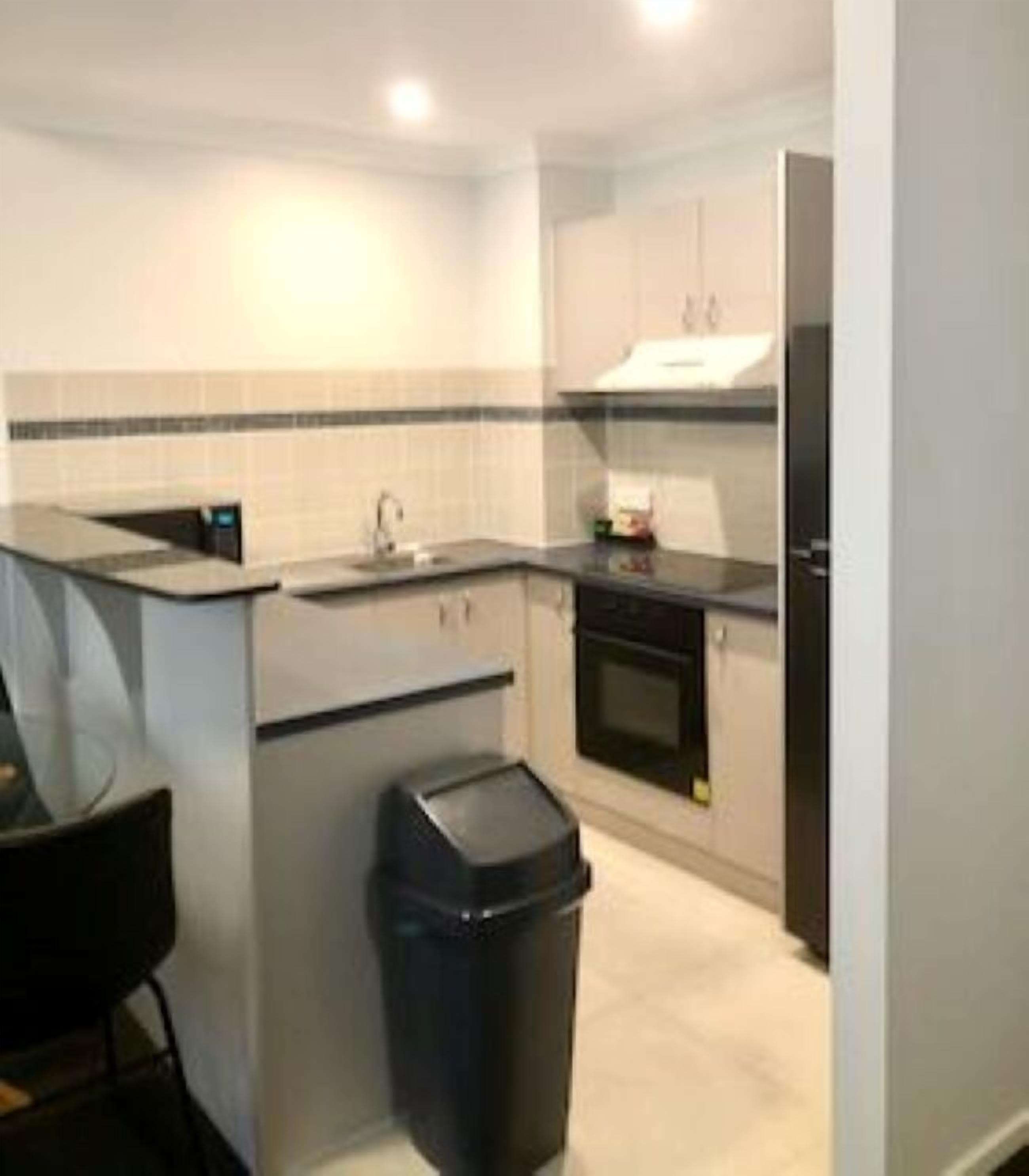 two bedroom apartment | private kitchen | fridge, coffee/tea maker