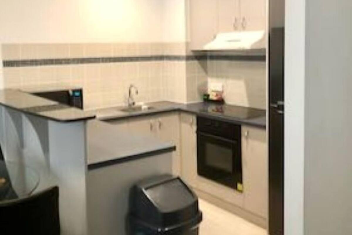 two bedroom apartment | private kitchen | fridge, coffee/tea maker