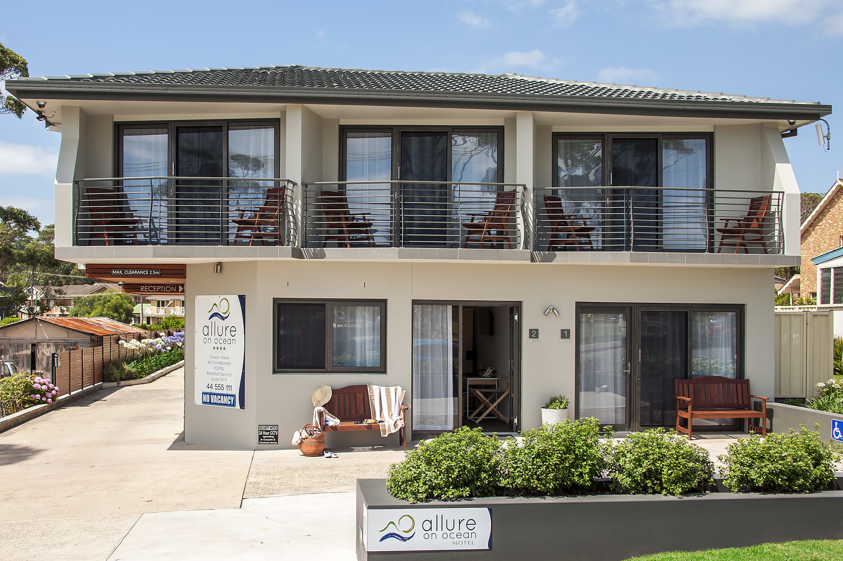 Façade de l’hébergement