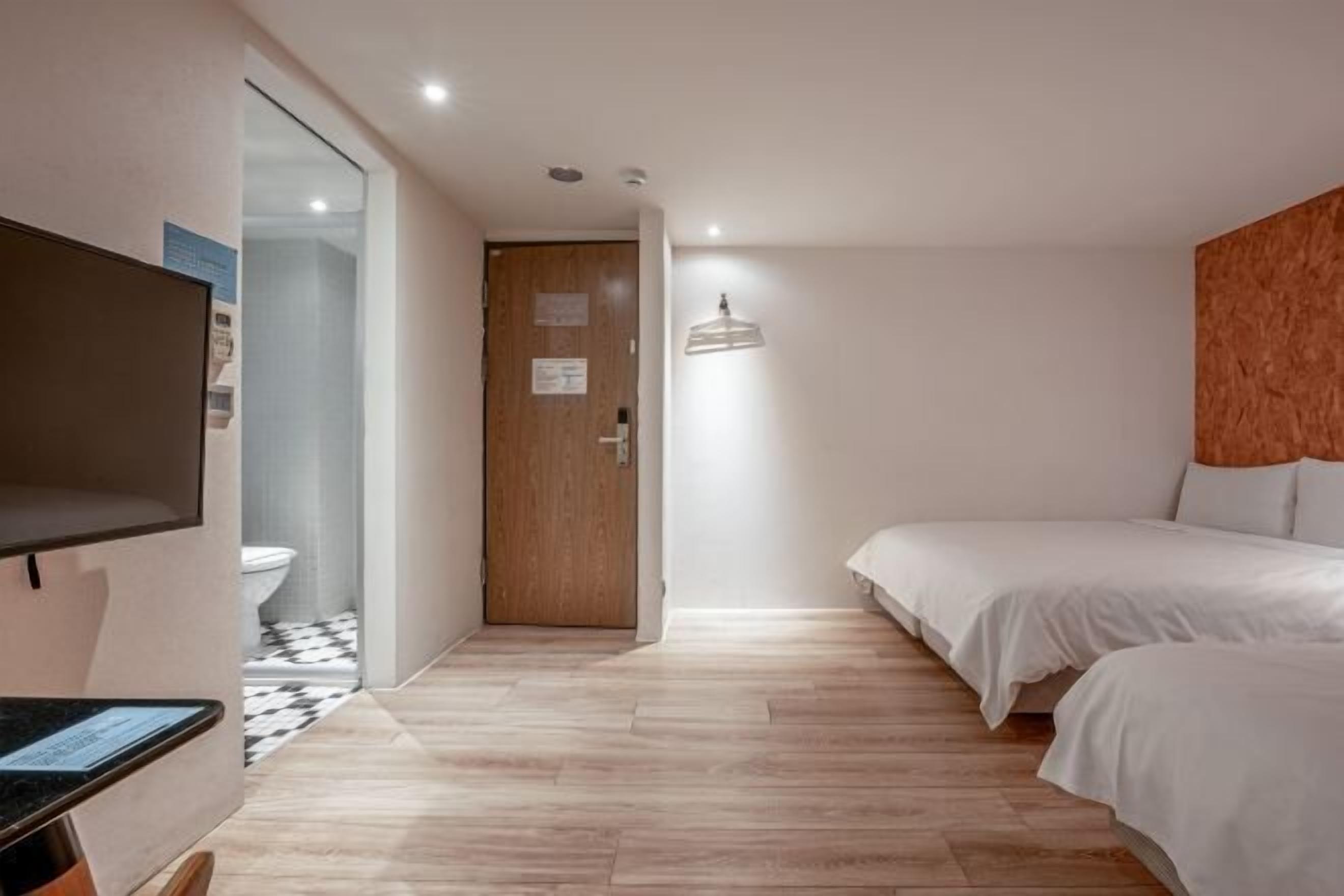 Down comforters, blackout drapes, iron/ironing board, free WiFi