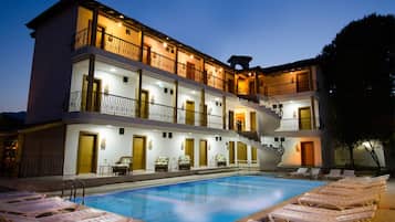 Front of property – evening/night