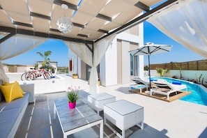 Villa, 4 chambres, piscine privée (Chara) | Terrasse/Patio