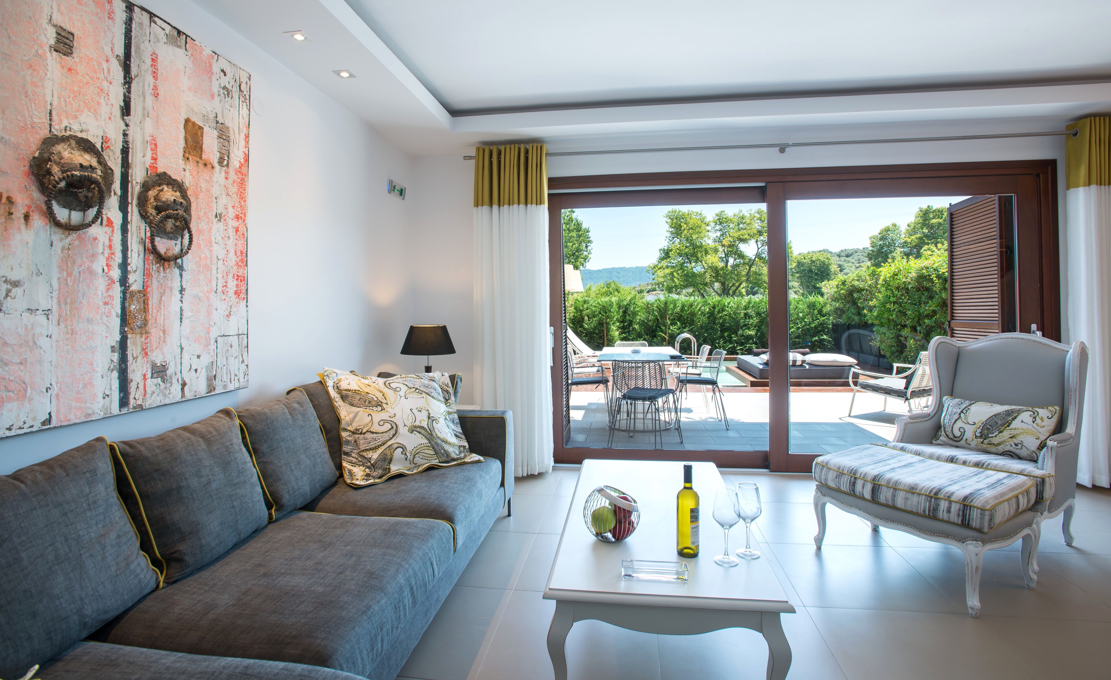 two bedroom residence with private pool | living area | 26-inch plasma tv with satellite channels, tv, toys