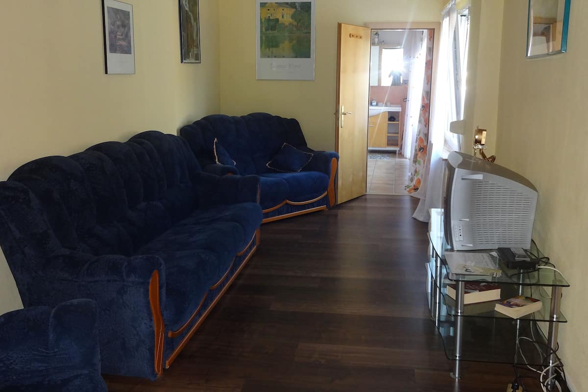 Apartment, 2 Bedrooms, Balcony | Living area