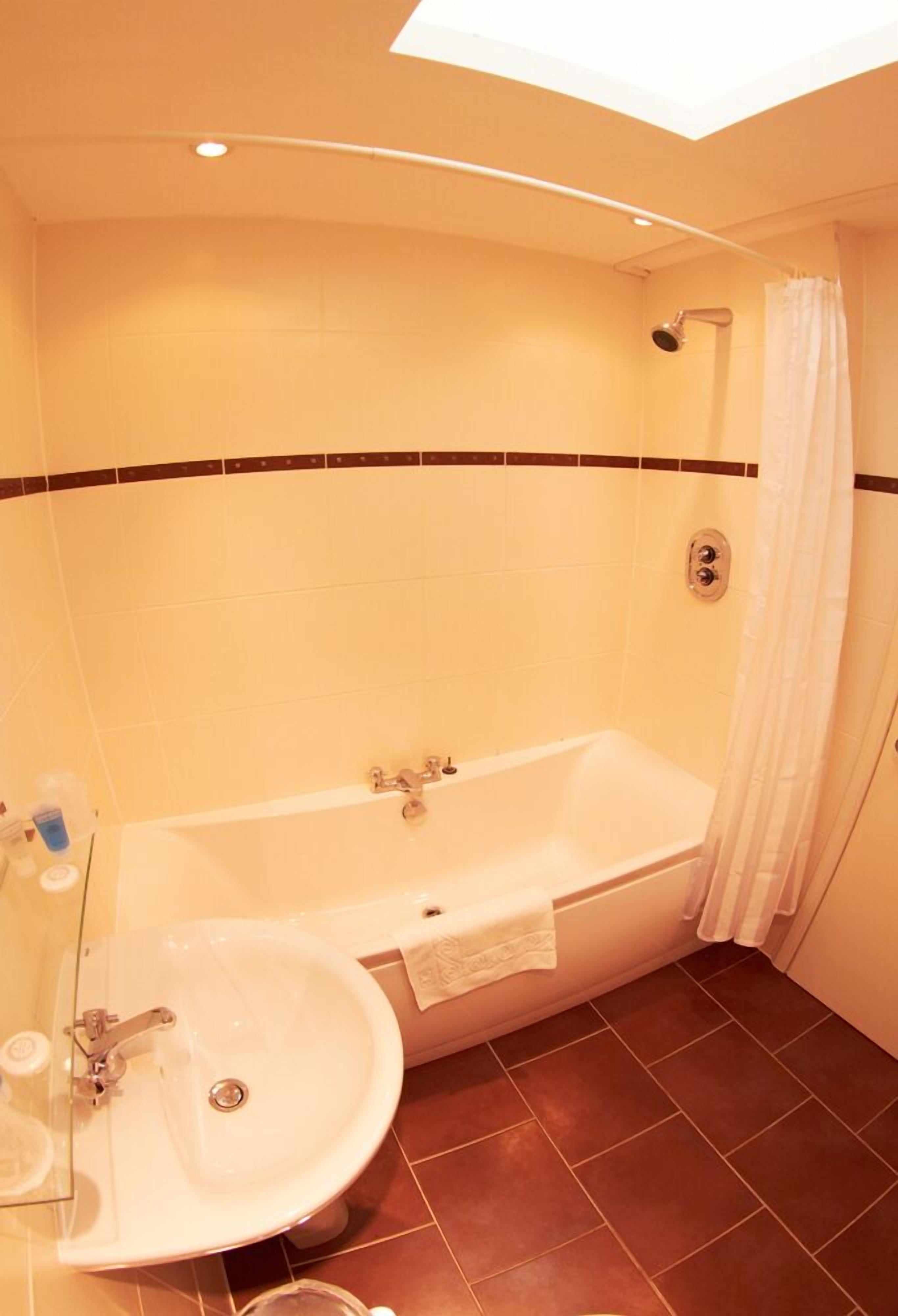 free toiletries, hair dryer, towels, soap