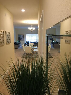 Luxury Townhome, 5 Bedrooms | Living area | Flat-screen TV