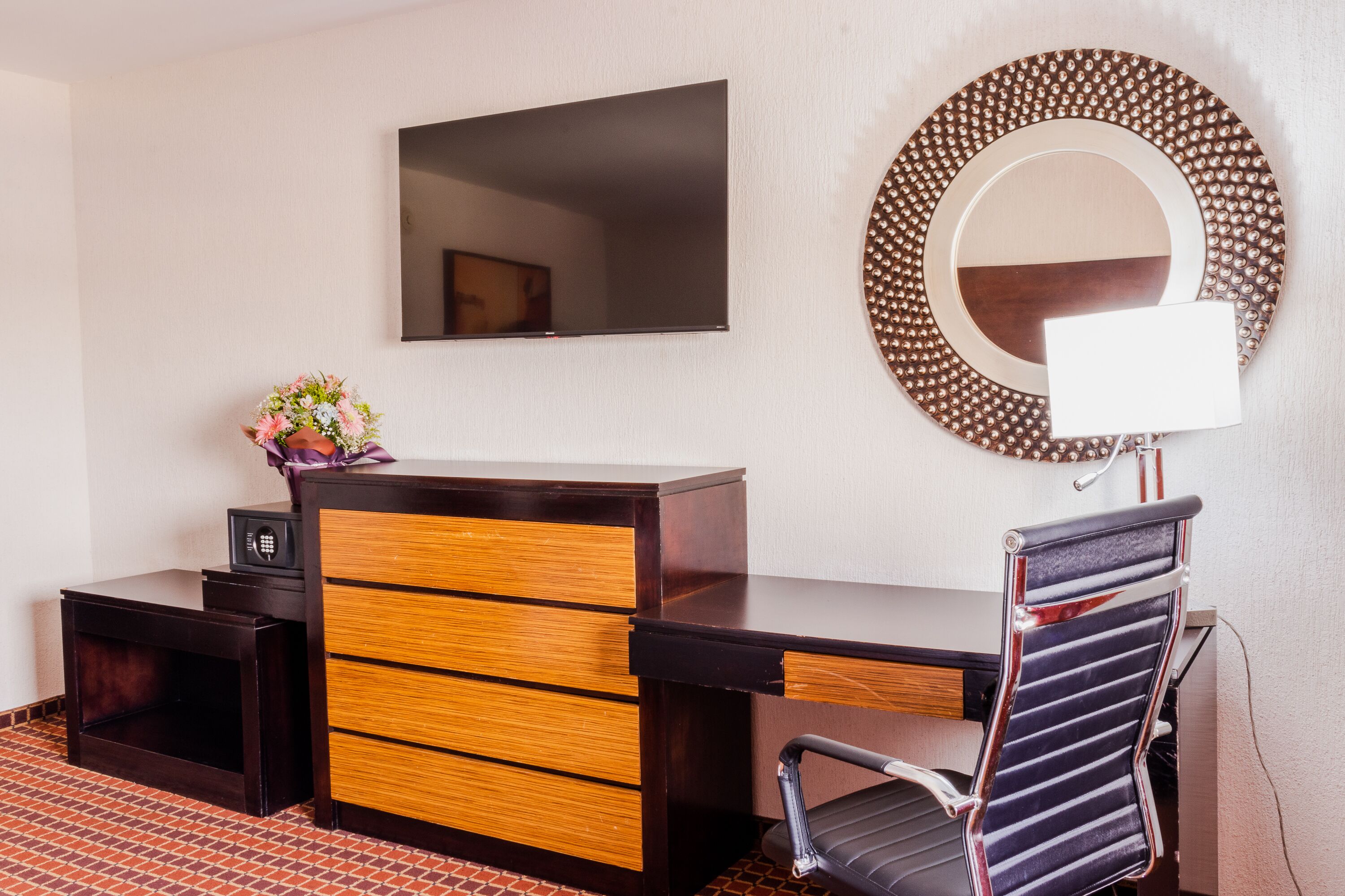 eco-friendly toiletries, towels, soap, shampoo