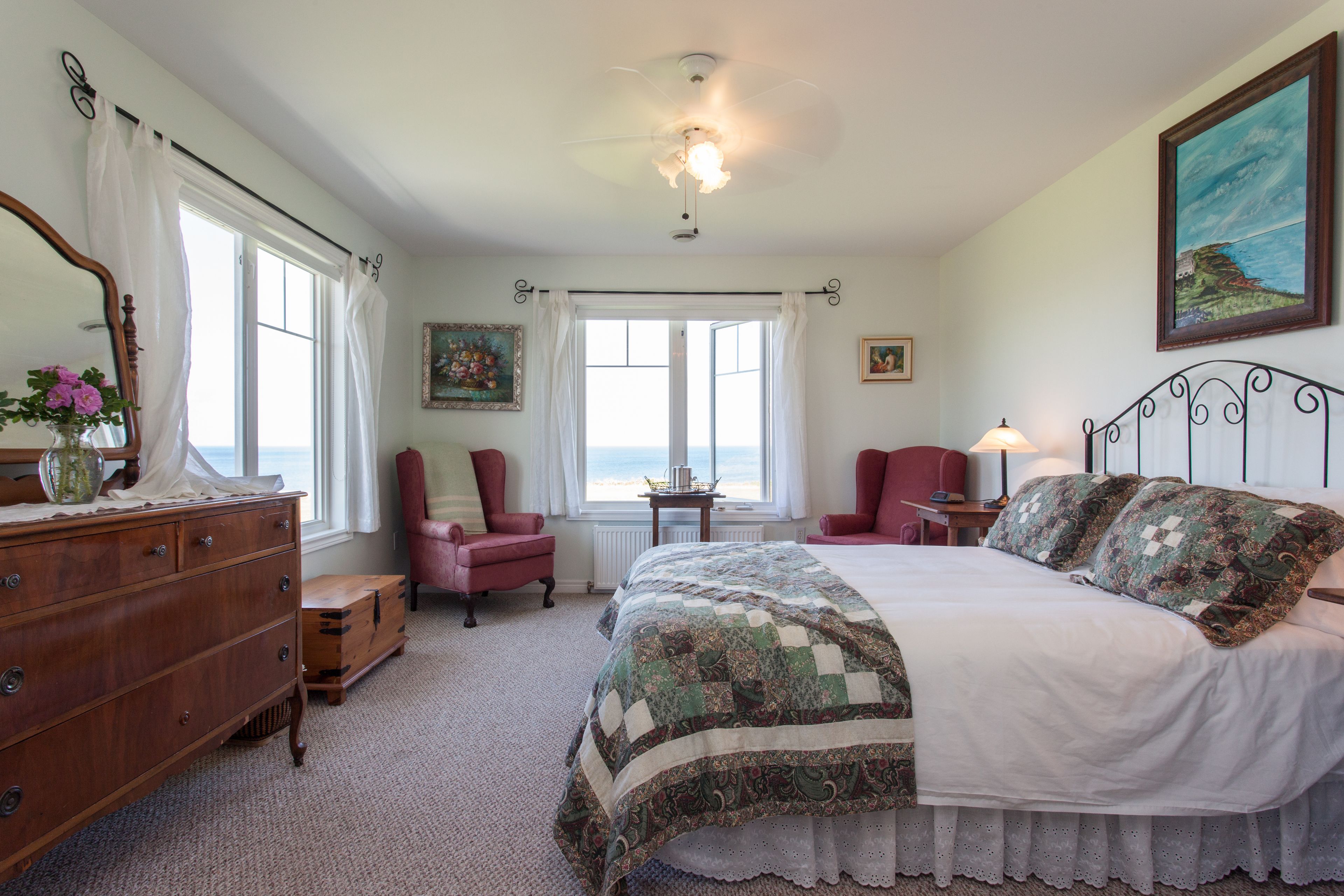 Chambre supérieure, 1 grand lit, vue sur l’océan (Sunset) | Décor unique, ameublement unique, accès au Wi-Fi (inclus)