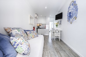 Apartment, 1 Bedroom, Balcony (Azulejo) | Living area | 50-cm flat-screen TV with cable channels, TV - Castle Inn Lisbon Apartments (Lisbon)
