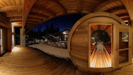 Sauna. Les Chalets d'Adelphine