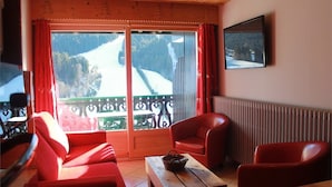 Apartment, 3 Bedrooms (Gentiane) | Living room - Chalet Fleur des Alpes (Les Gets)