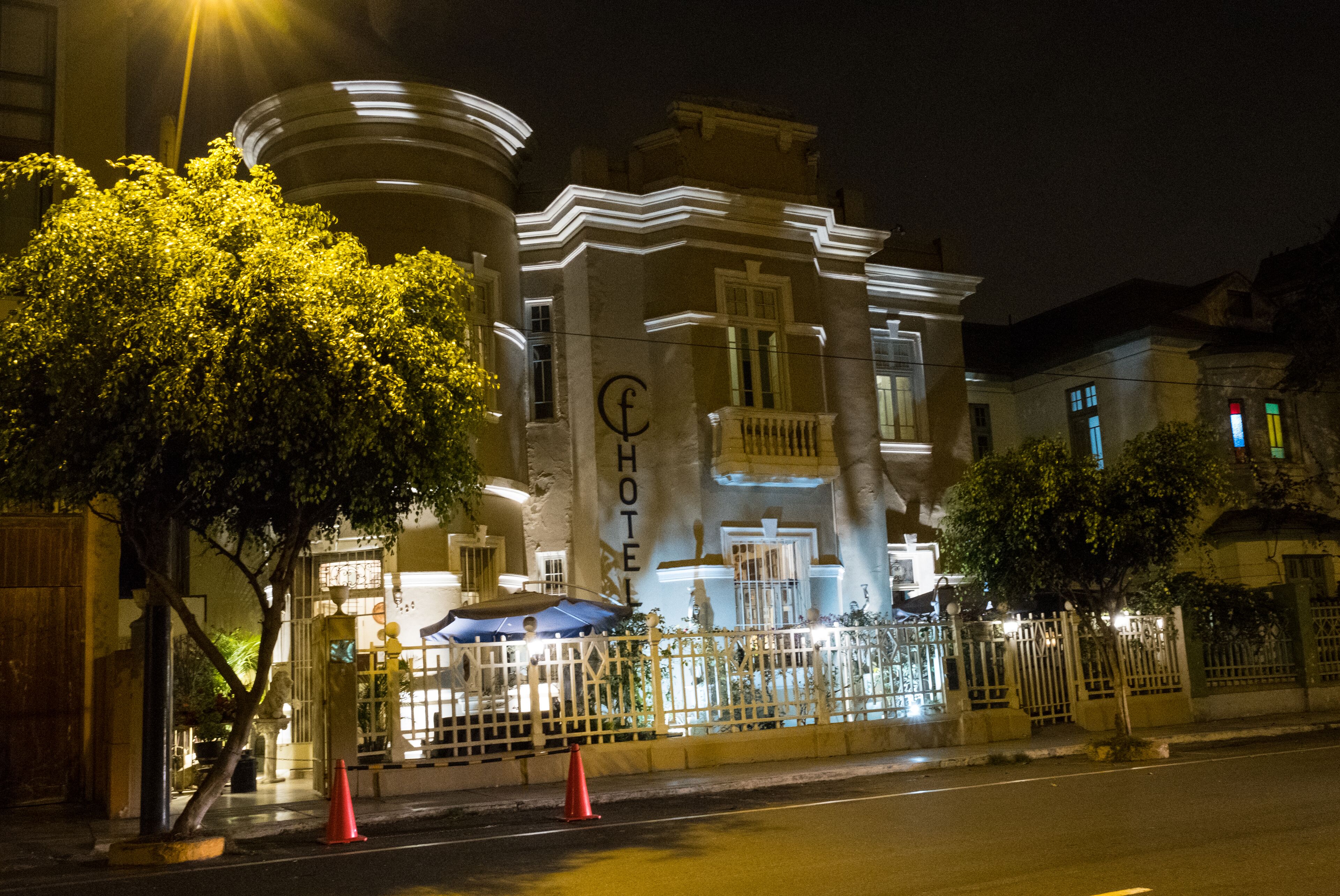 front of property – evening/night