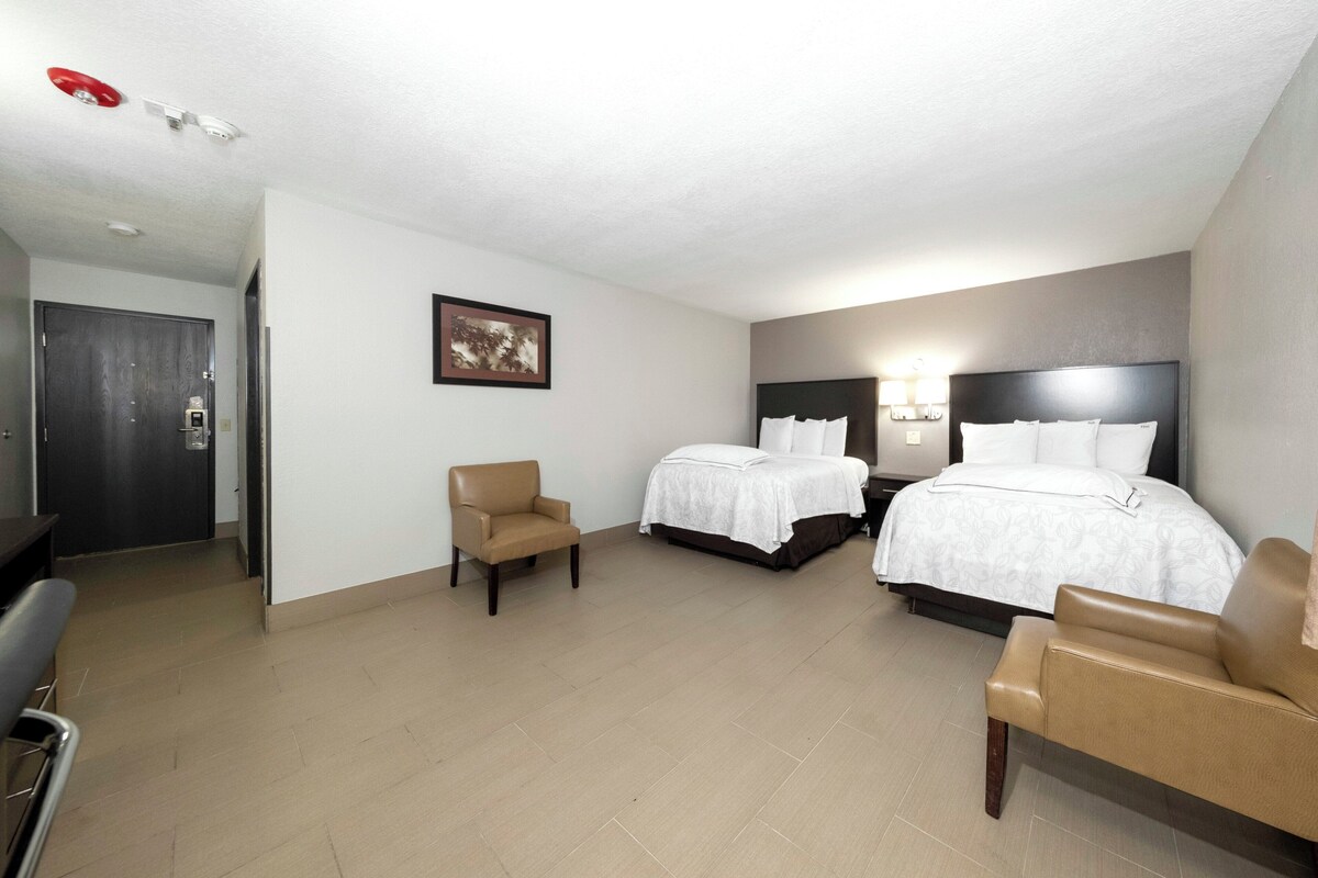 Phòng Premium, 2 giường đôi (Upgraded Bedding & Snack, First Floor) | Bộ đồ giường cao cấp, bàn, phòng cách âm 