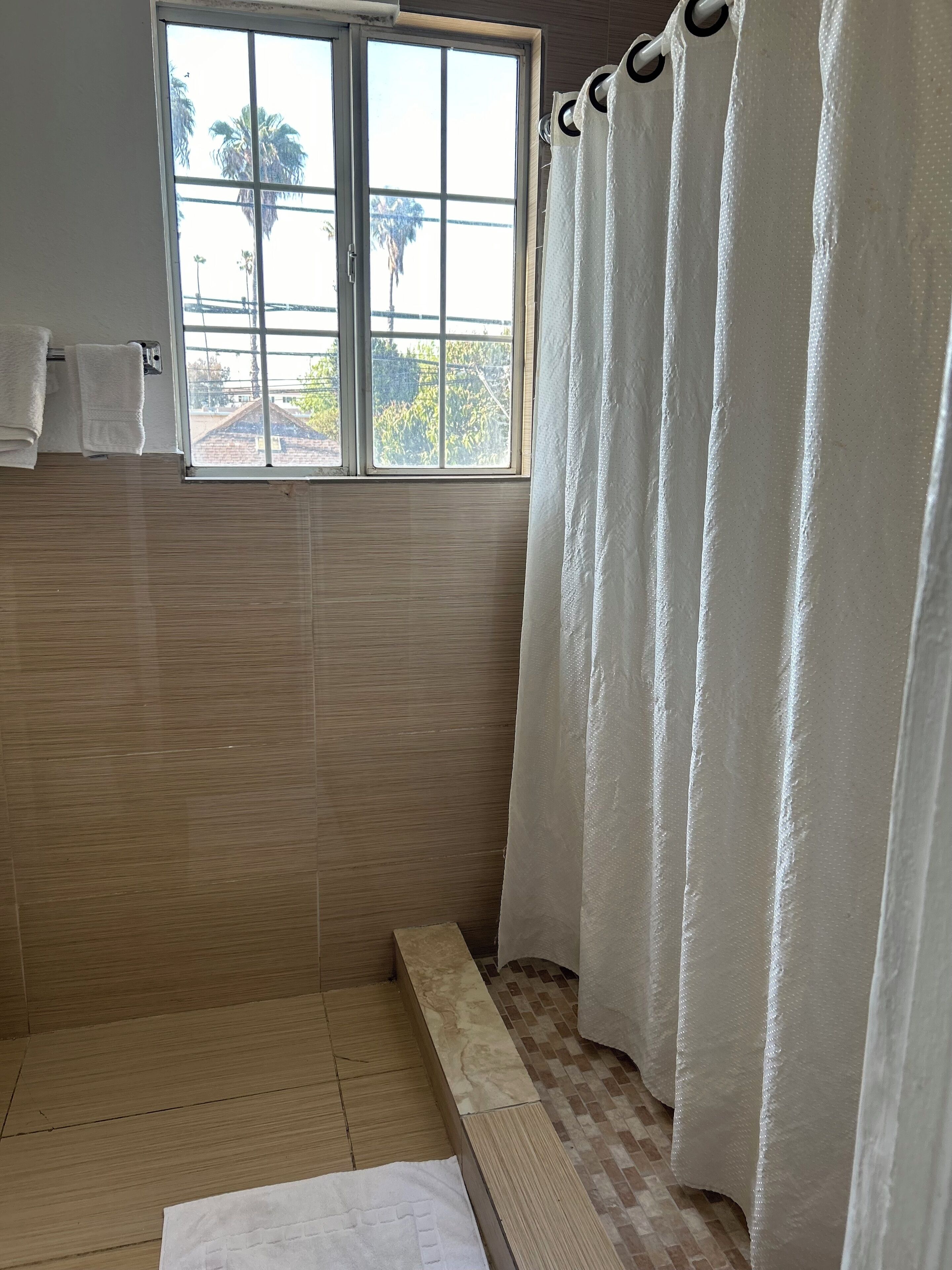 Ducha, jabón y papel higiénico