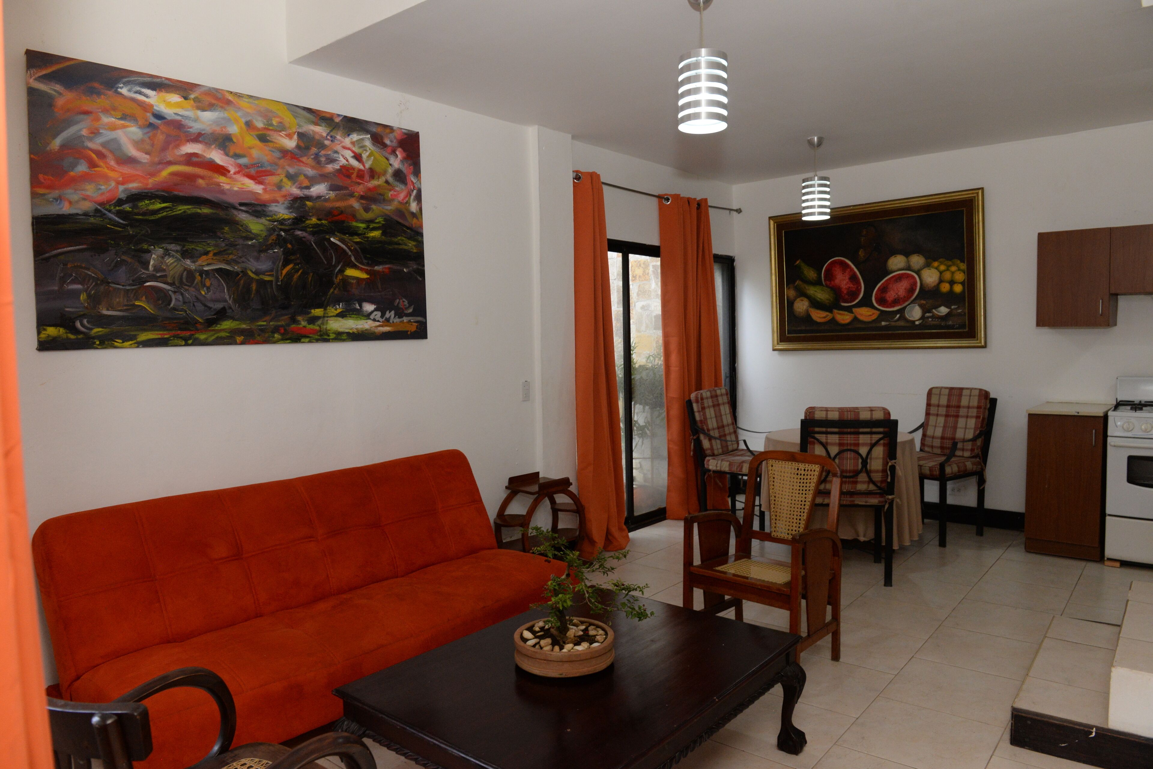 Deluxe-Apartment, 1 Queen-Bett | Wohnbereich