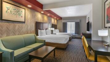 Camas com colchões pillow-top, cofres nos quartos