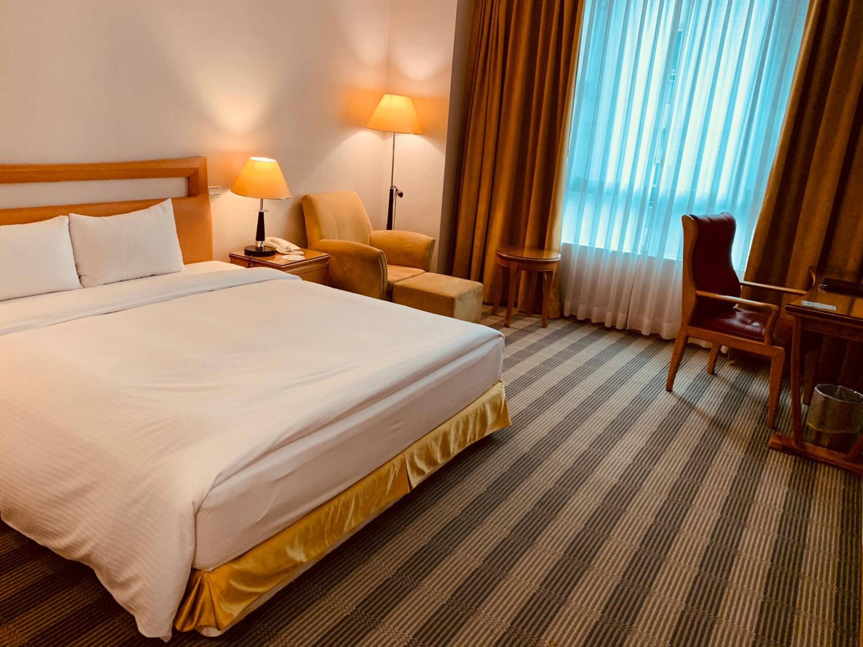 desk, blackout curtains, iron/ironing board, free wifi