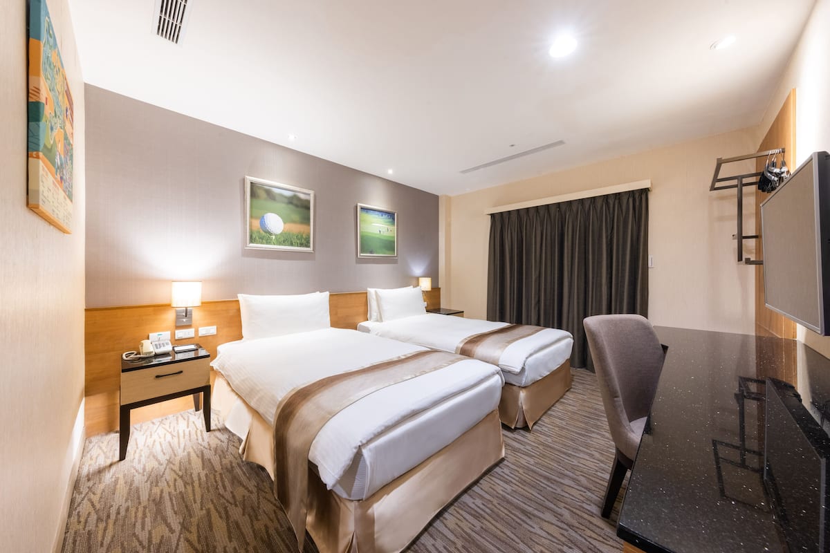 Deluxe Twin kamer | 1 slaapkamer, luxe beddengoed, donzen dekbedden, een kluis op de kamer